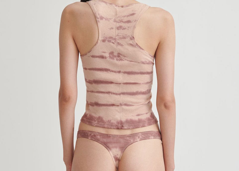 Basic Organic Thong|MAC/MAUVE TIE DYE