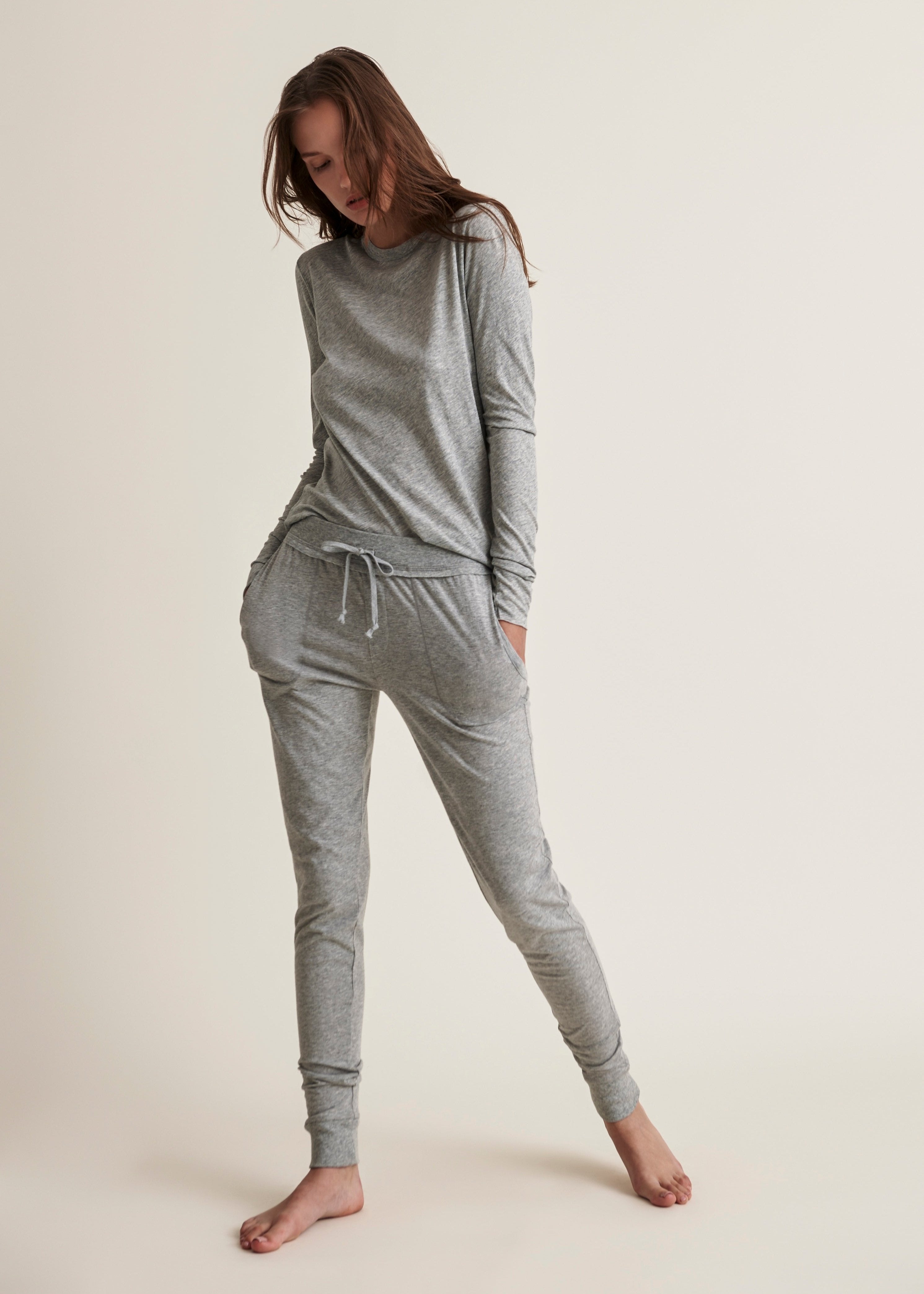 Long Sleeve Tee|Heather Grey